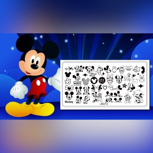 Other - $5~CHARACTER NAIL STAMPING PLATE~STAINLESS/PLASTIC BASE~NEW~$5 IF BUNDLED WITH 3